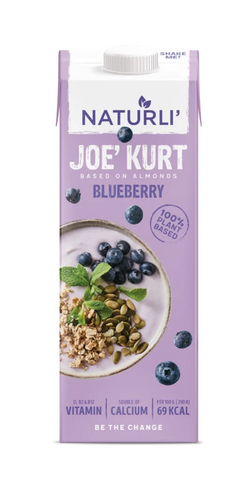 Naturli Joe'kurt - Blueberry 1l (Pack of 8)