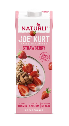 Naturli' Joe'kurt - Strawberry 1l (Pack of 8)
