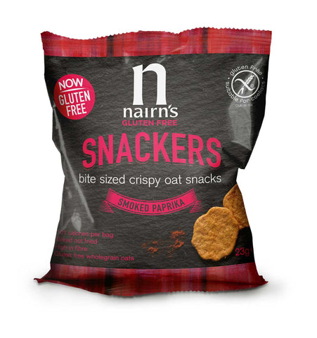 Nairn's Oatcakes Gluten Free Smoked Paprika Snackers 23g (Pack of 20)