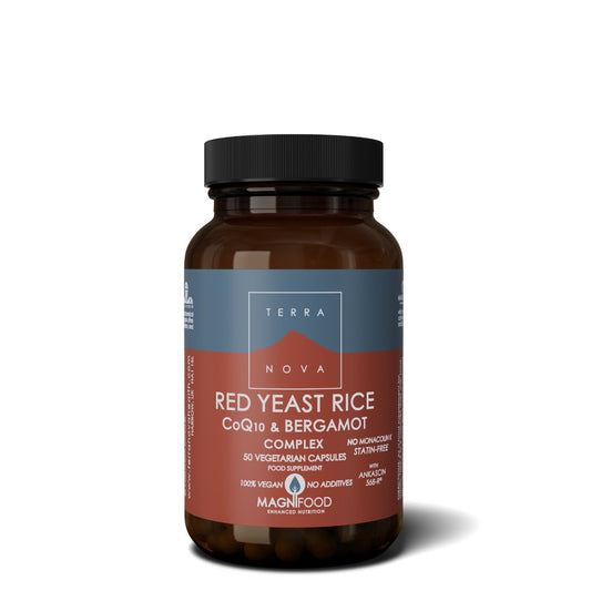 Terranova Red Yeast Rice, Co-Q-10 & Bergamot Complex 50 Capsules