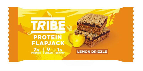 Tribe Protein Flapjack - Lemon Drizzle 50g (Pack of 12)