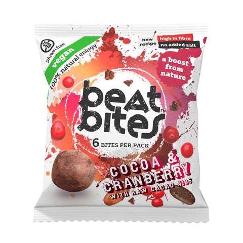 BeatBites Cacao & Cranberry 45g (Pack of 10)