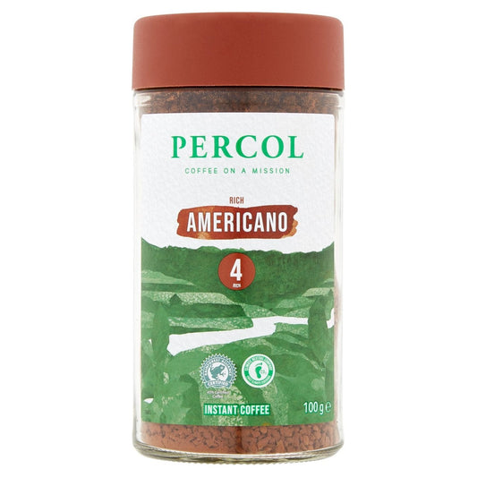 Percol Americano Instant Coffee 100g (Pack of 6)