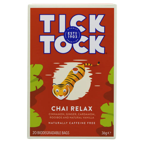 Tick Tock Chai Relax 20 Bags (Pack of 6)