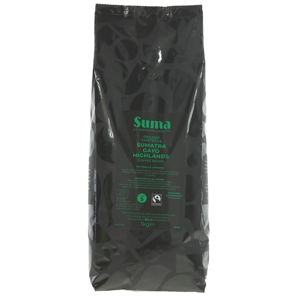 Suma Organic Sumatra Gayo Highlands Beans 1kg