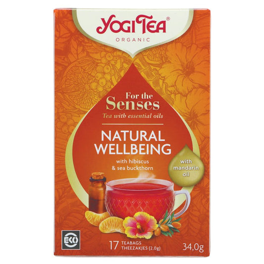 Yogi Tea Natural Wellbeing 17 Bags - Organic (Pack of 6)