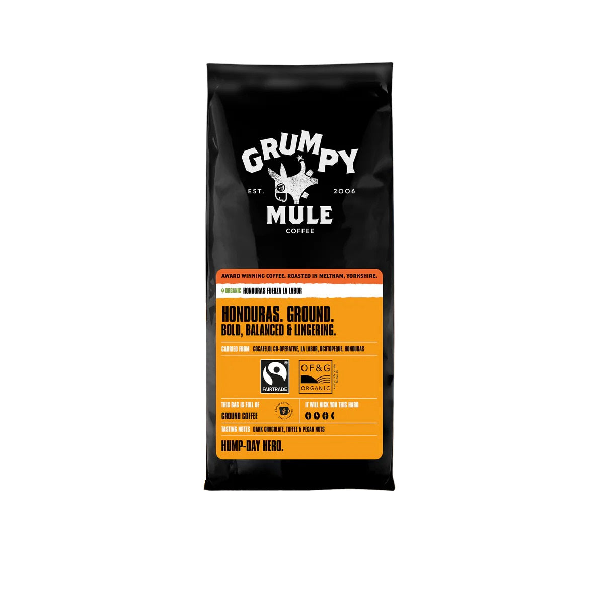 Grumpy Mule Honduras La Labour Coffe Organic 227g (Pack of 6)