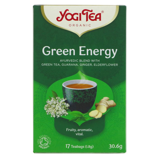 Yogi Tea Green Energy Tea Organic 17 Bags (Pack of 6)