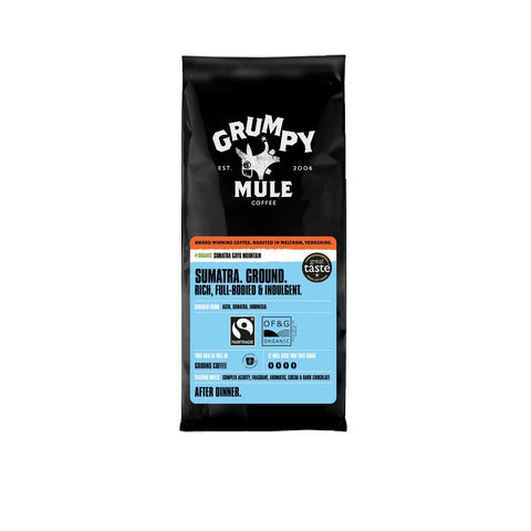 Grumpy Mule Sumatra Gayo Coffee Organic 227g (Pack of 6)