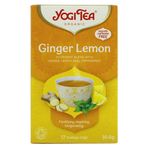Yogi Ginger Lemon Tea Organic 17 Bags (Pack of 6)