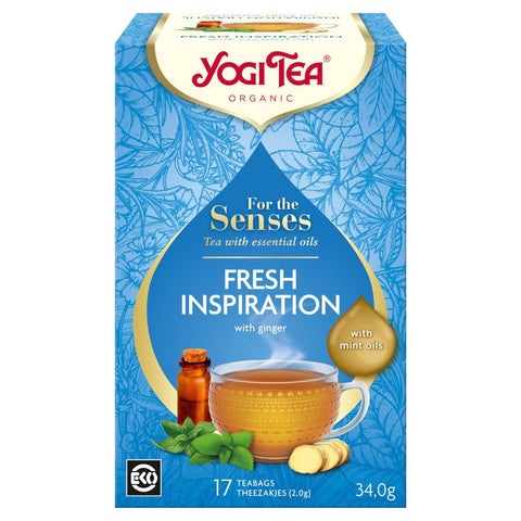 Yogi Tea For Senses Fresh Inspiration Organic 17 Bags (Pack of 6)
