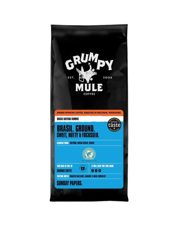 Grumpy Mule Brasil Daterra Sunrise Ground Coffee 227g (Pack of 6)