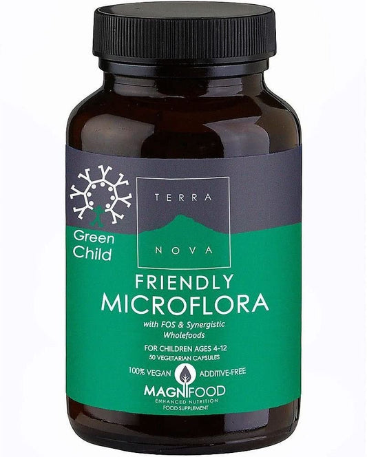 Terranova Nutrition Green Child Friendly Microflora 50 Capsules