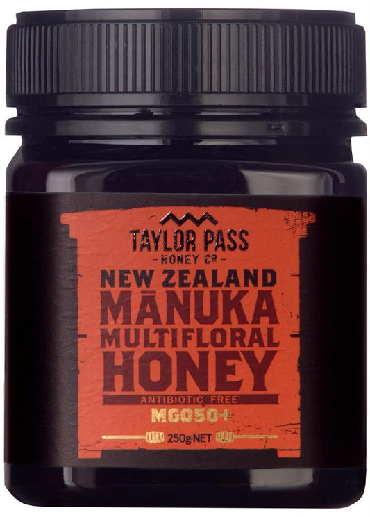 Taylor Pass Honey Multifloral Manuka Honey MGO50+ 250g
