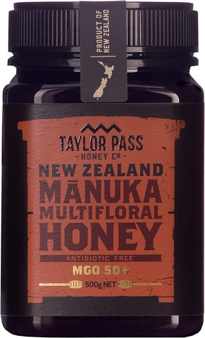 Taylor Pass Honey NZ Manuka Honey MGO50+ 500g (Pack of 6)