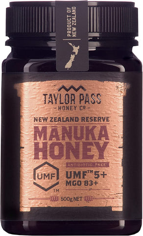 Taylor Pass Honey NZ Manuka Honey UMF5+ 500g (Pack of 6)
