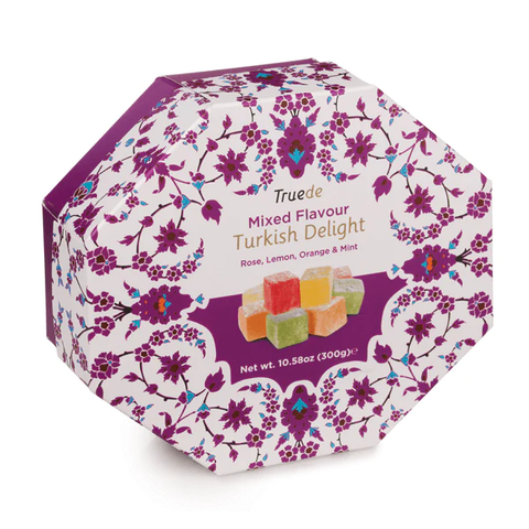 Truede Mixed Flavour Turkish Delight 300g (Pack of 12)