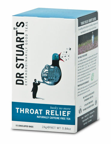 Dr Stuarts Throat Relief Herbal Tea 15 Bags (Pack of 4)