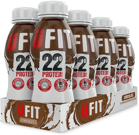 UFIT High Protein Shake Drink - Vegan Chocolate Orange 310ml (Pack of 8)