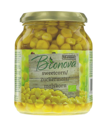 Bionova Sweetcorn Organic 340g (Pack of 6)