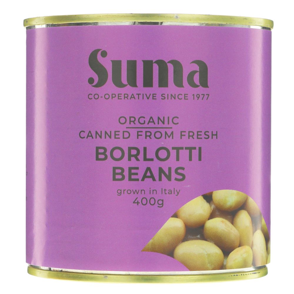 Suma Organic Fresh Borlotti 400g (Pack of 12)