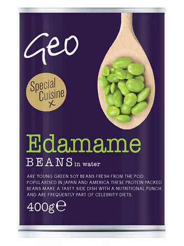 Geo Edamame Beans In Water 400g (Pack of 6)