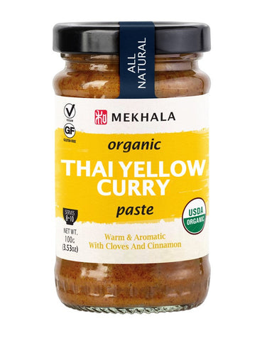 Mekhala Yellow Curry Paste Organic 100g (Pack of 6)