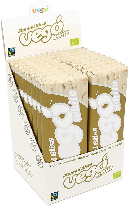 Vego Organic Vegan White With Almonds (18 x 50g)