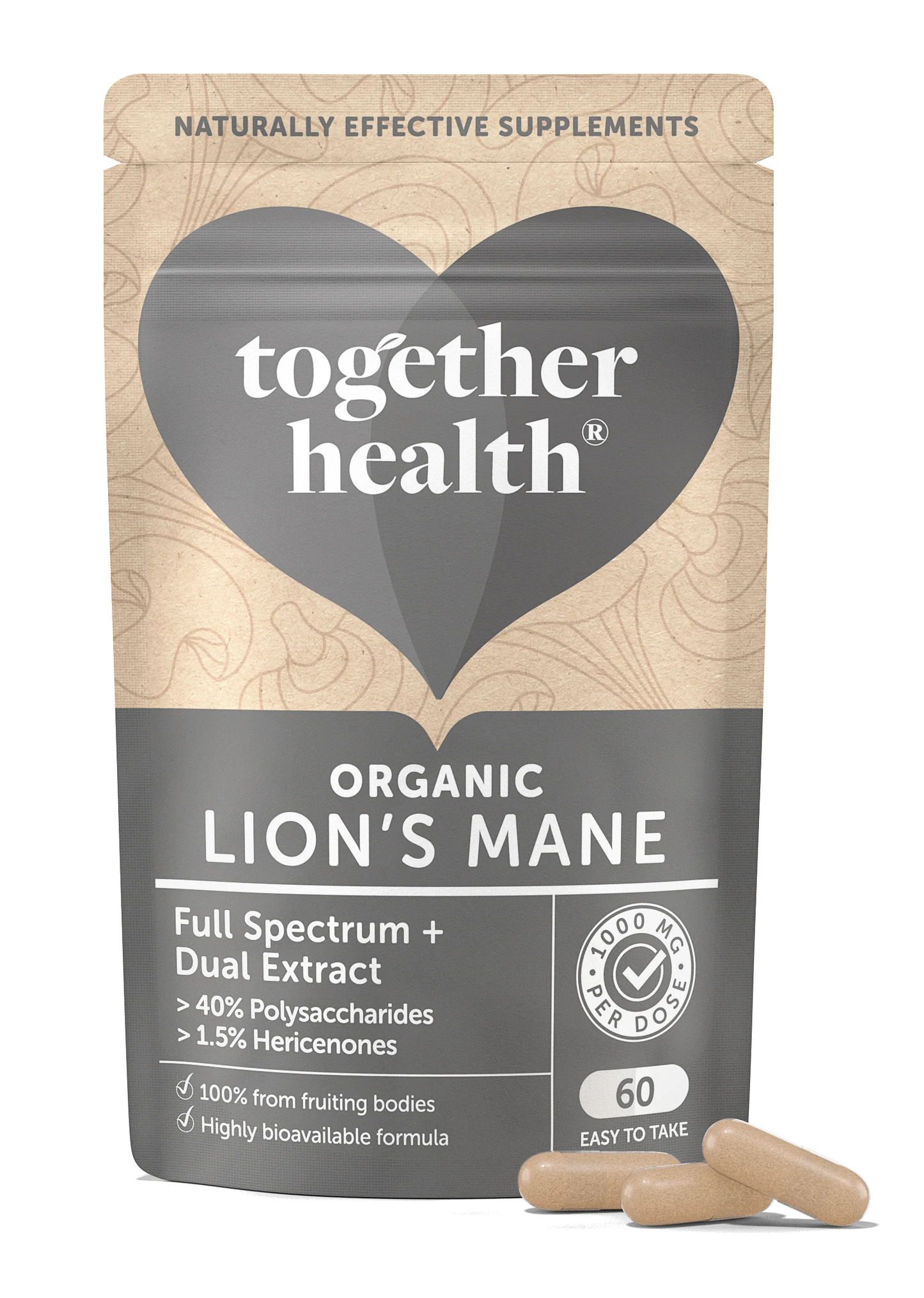 Together Health Lion's Mane Mushroom 60 (Pack of 5)