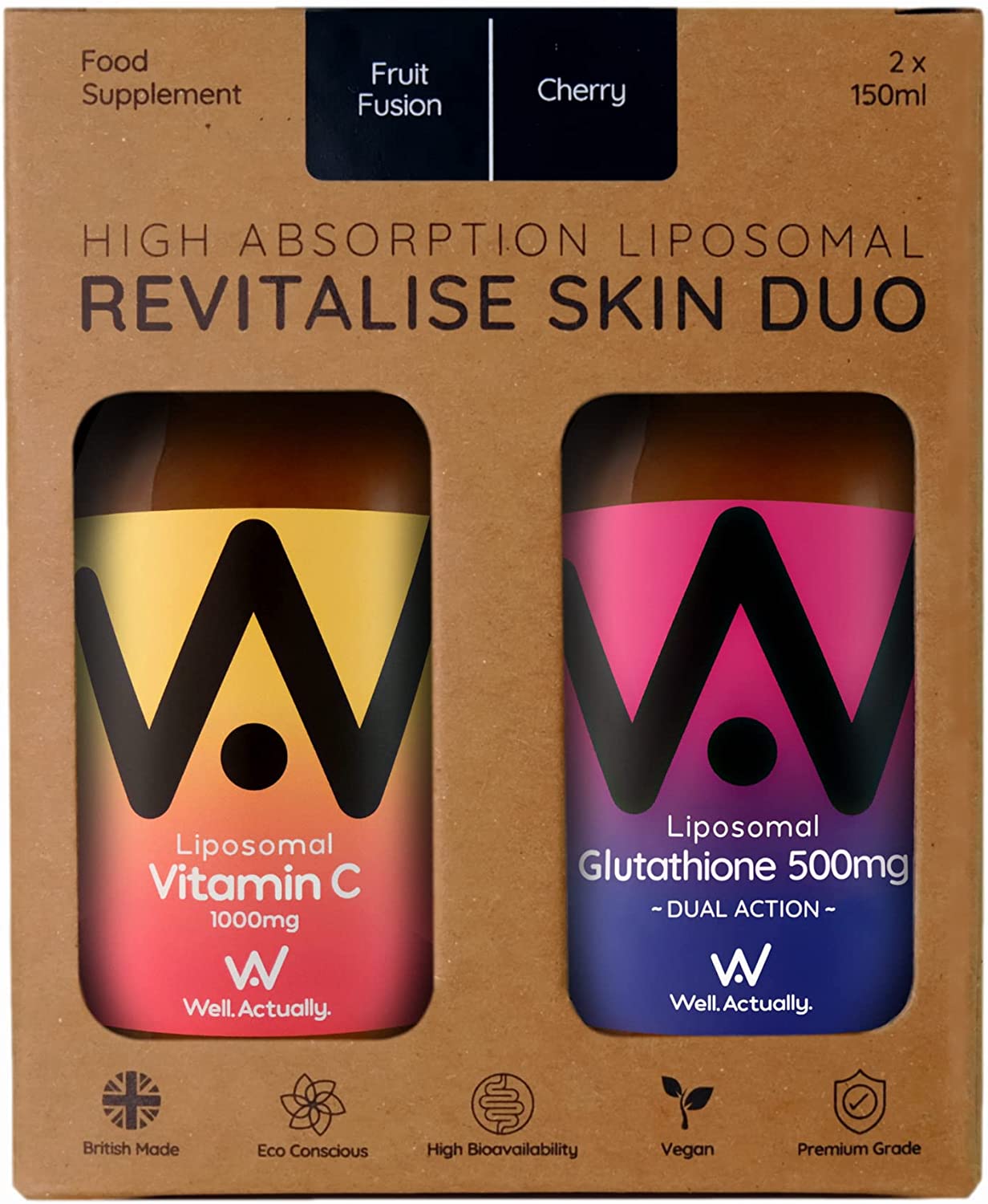 Well.Actually. Revitalise Skin Duo 300ml – SuperfoodUK