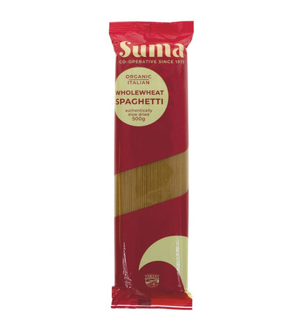Suma / Iris Organic Wholewheat Spaghetti 500g (Pack of 12)