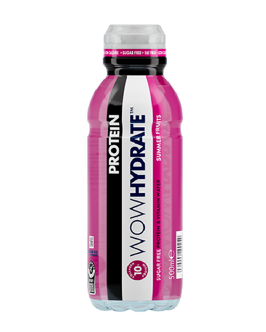 WOW Hydrate Protein 10G Summer Fruits 500ml (Pack of 12)