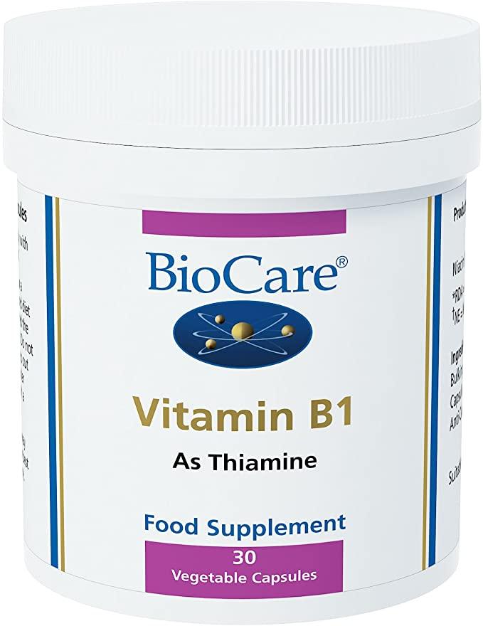 BioCare Vitamin B1 (thiamine 100mg) 30 capsules