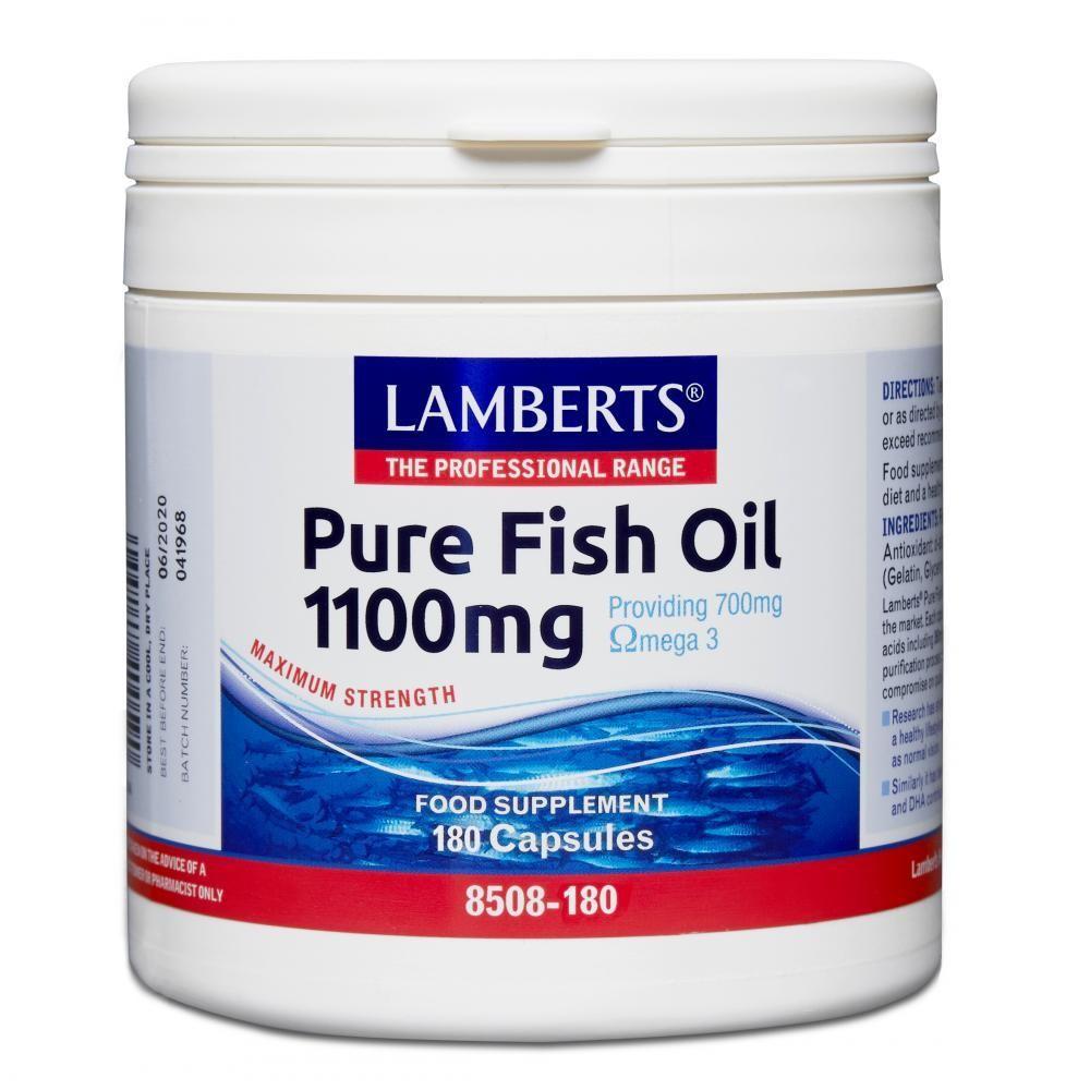 Lamberts Pure Fish Oil 1100mg 180 capsules