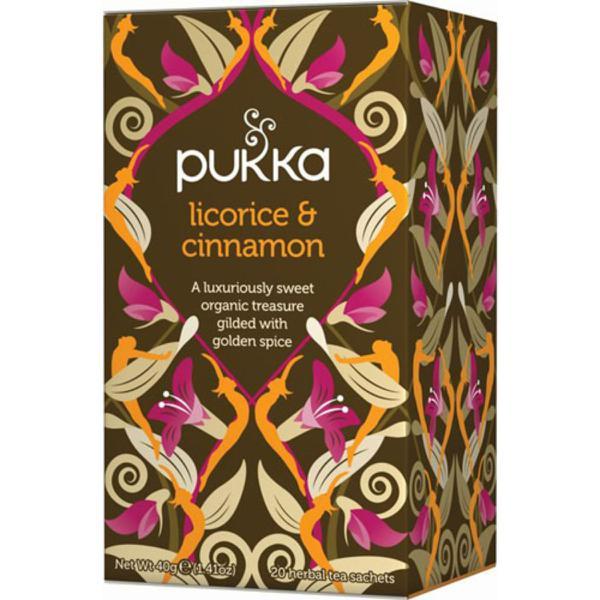 Pukka Licorice & Cinnamon Organic Herbal Tea 20 Teabags * 4 Pack