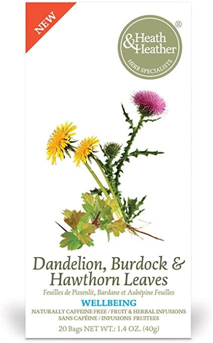 Heath and Heather Dandelion, Burdock and Hawthorn Leaves 20 Teabags