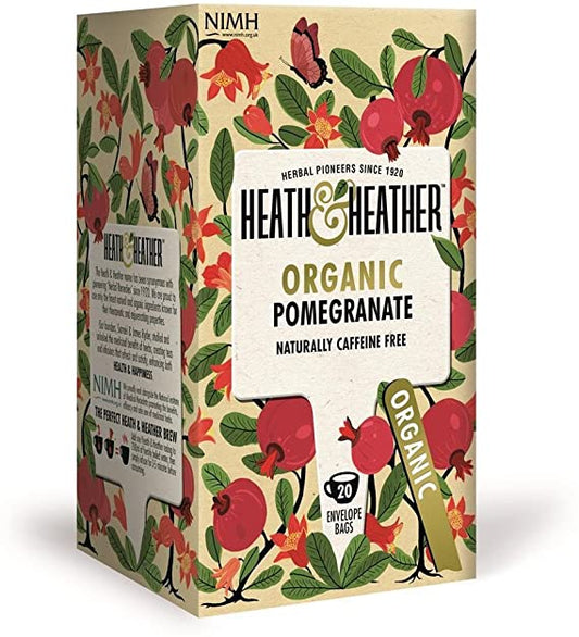 Heath & Heather Organic Pomegranate Tea 20 Bags