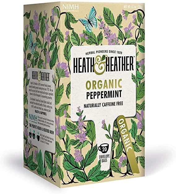 Heath And Heather Organic Peppermint Herbal Tea 20 Bags