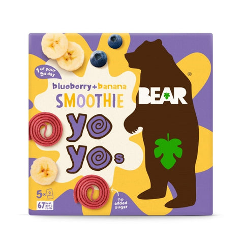 Bear Yoyo-Blueberry&Banana Smoothie 5 X 20g (Pack of 6)