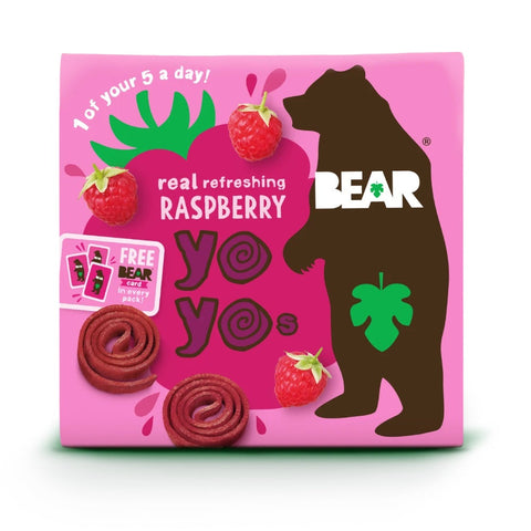 Bear Yoyos - Raspberry Multipack 5 X 20g (Pack of 6)
