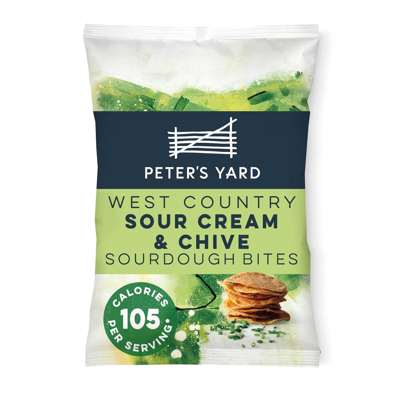 Peter's Yard S'cream Chive Bites 90g (Pack of 8)