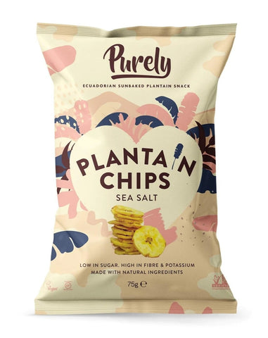 Purely Plantain Chip - Lemon Sea Salt 75g (Pack of 10)
