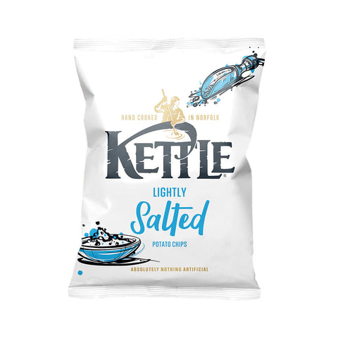 Kettle Chips Lightly Salted Chips 130g (Pack of 12)