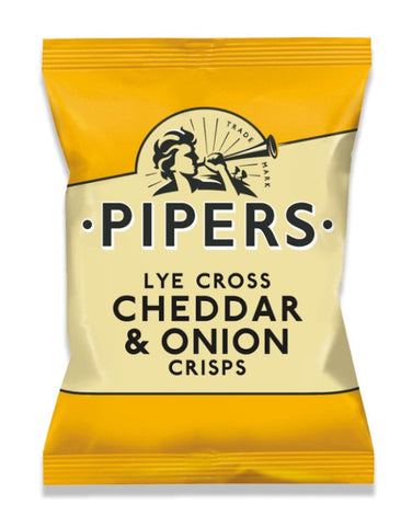 Pipers Crisps Cheddar & Onion 150g (Pack of 15)