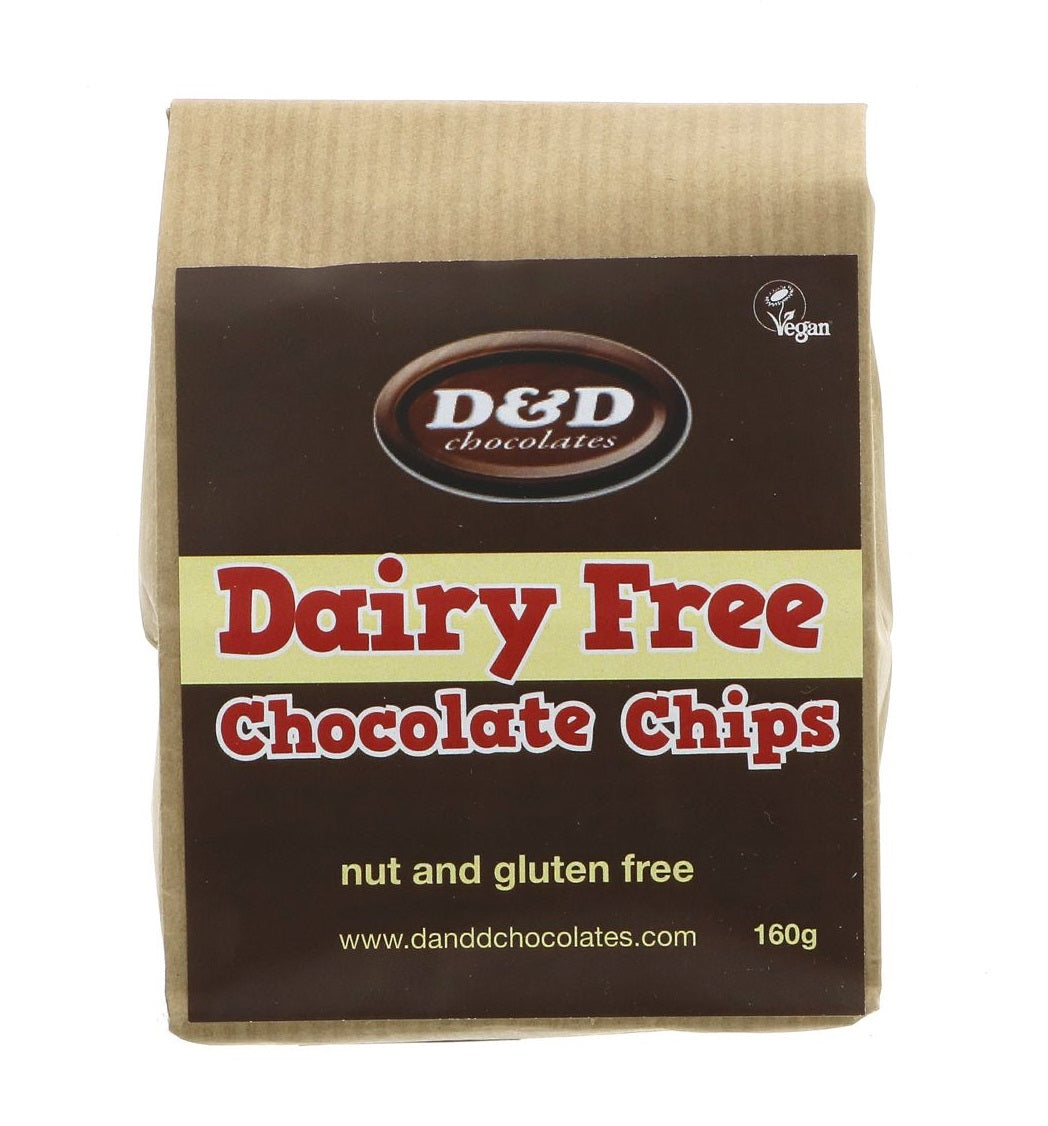 D & D Chocolates Chips 160g (Pack of 6)