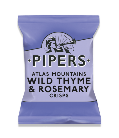 Pipers Crisps Wild Thyme & Rosemary 150g (Pack of 15)
