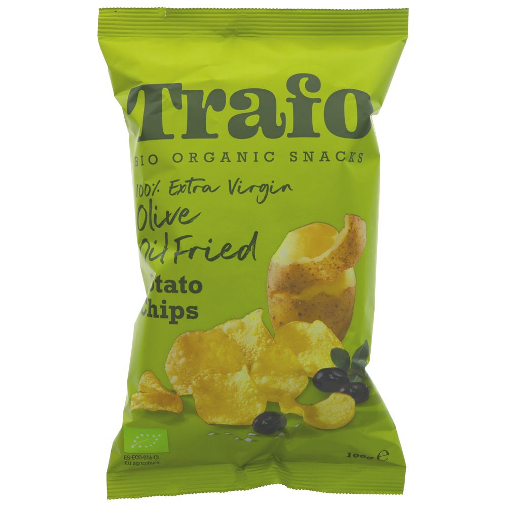 Trafo Olive Oil Crisps Organic 100g (Pack of 12)
