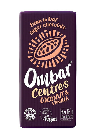 Ombar Chocolate Coconut & Vanilla Organic 35g (Pack of 10)