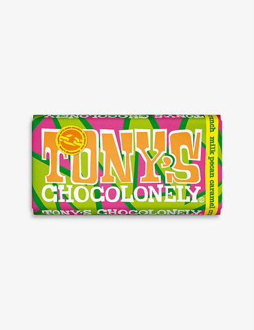 Tony's Chocolonely Milk Pecan Caramel Crunch 180g (Pack of 15)