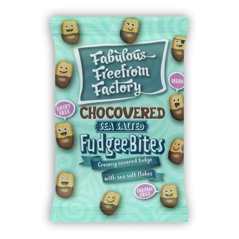 Fabulous Free From Factory Chocovered S/Salt Fudgee Bites 65g (Pack of 12)